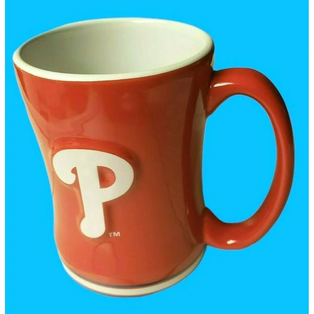 BOELTER BRANDS PHILADELPHIA PHILLIES MLB Ceramic Coffee MUG 14 Oz Red TeaCup Fan
